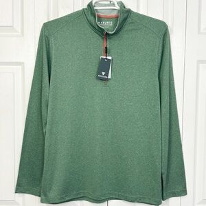 NWT Maelreg Golf Green Melange 1/4 Zip UPF Performance Pullover Large